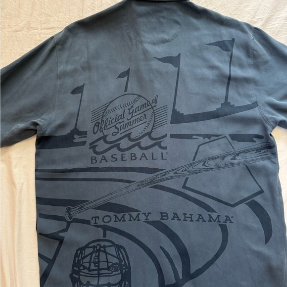 Tommy Bahama 100% Silk LA Dodgers short sleeve button up shirt Men’s S - Picture 6 of 8